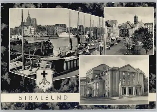 Stralsund Mecklenburg Vorpommern Stralsund Hafen Markt Jakobikirche Stadttheater x / Stralsund /Stralsund Stadtkreis