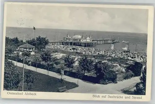 Ahlbeck Ostseebad Insel Usedom Ahlbeck Seebad Seebruecke Strand x / Heringsdorf Insel Usedom /Ostvorpommern LKR