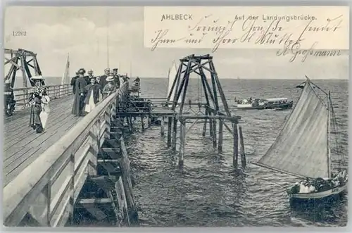 Ahlbeck Ostseebad Insel Usedom Ahlbeck Seebad Landungsbruecke x / Heringsdorf Insel Usedom /Ostvorpommern LKR