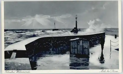 Warnemuende Ostseebad Warnemuende Sturm x / Rostock /Rostock Stadtkreis