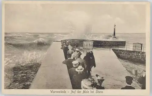 Warnemuende Ostseebad Warnemuende Sturm * / Rostock /Rostock Stadtkreis