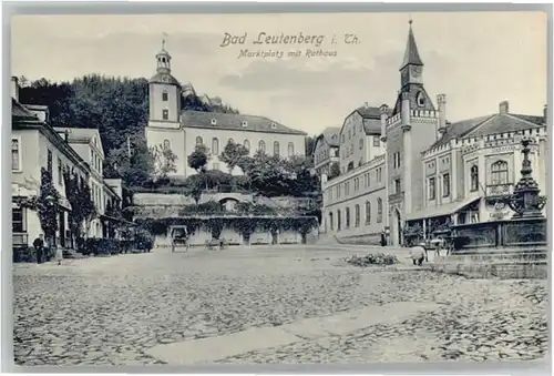 Leutenberg Marktplatz Rathaus *