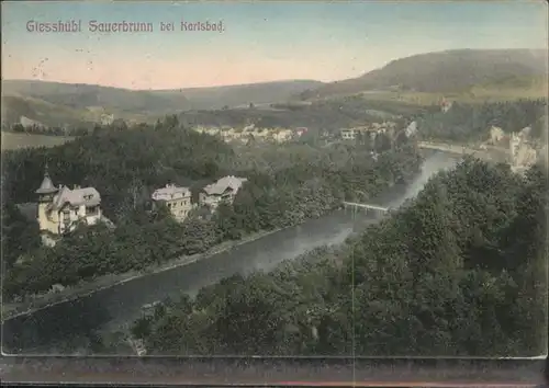 Karlsbad Eger Boehmen Giesshuebl Sauerbrunn / Karlovy Vary /