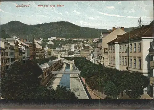 Karlsbad Eger Boehmen Alte und neue Wiese  / Karlovy Vary /