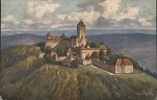 Hohkoenigsburg Haut-Koenigsbourg Kuenstler W Buerger / Orschwiller /Arrond. de Selestat-Erstein