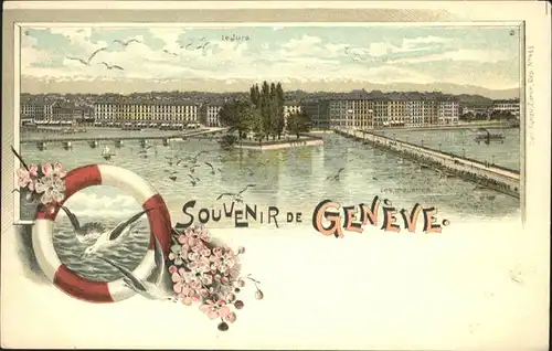 Geneve GE Bruecke Voegel / Geneve /Bz. Geneve City