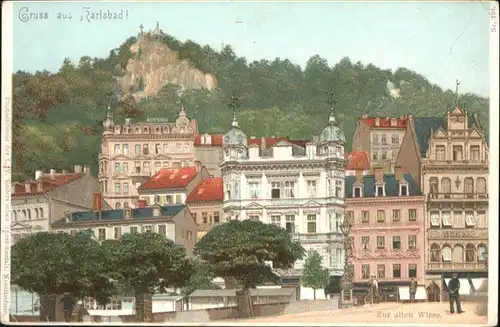 Karlsbad Eger Boehmen Zur alten Wiese / Karlovy Vary /
