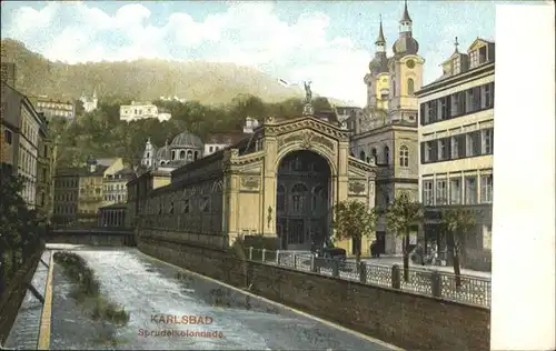 Karlsbad Eger Boehmen Sprudelkolonade / Karlovy Vary /