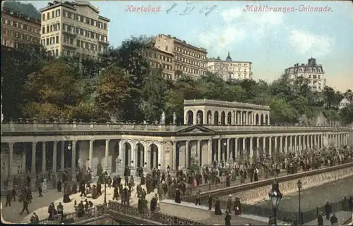 Karlsbad Eger Boehmen Muehlbrunnen Colonade / Karlovy Vary /