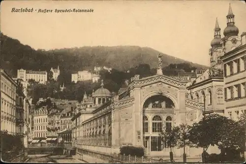 Karlsbad Eger Boehmen Sprudel Kolonade / Karlovy Vary /