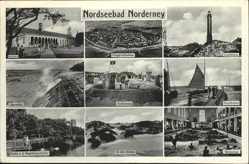 Norderney Nordseebad Fliegeraufnahme Wellenbad / Norderney /Aurich LKR