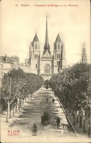 Dijon Cote d Or Cathedrale St.-Benigne Rue Mariotte / Dijon /Arrond. de Dijon