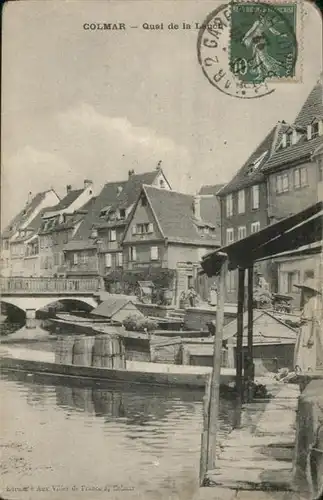 Colmar Haut Rhin Elsass Quai de la Lauch Bruecke / Colmar /Arrond. de Colmar