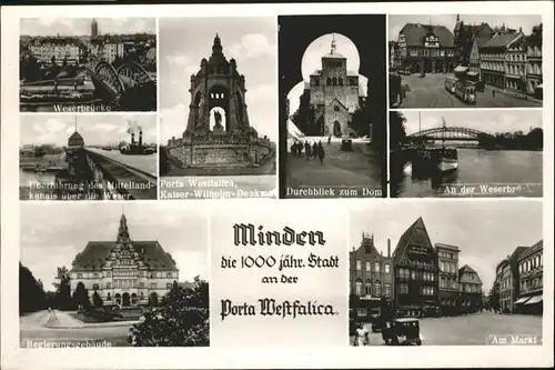 Minden Westfalen Weserbruecke
Dom
Porta Westfalica / Minden /Minden-Luebbecke LKR