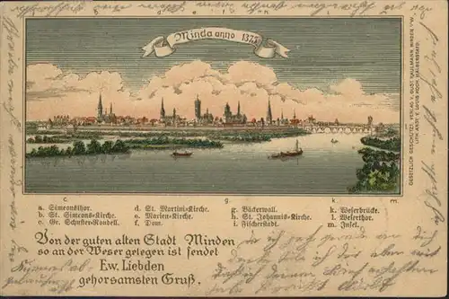 Minden Westfalen Anno 1375
Weser / Minden /Minden-Luebbecke LKR