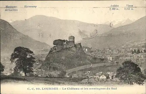 Lourdes Hautes Pyrenees Chateau les montagnes du Sud / Lourdes /Arrond. d Argeles-Gazost