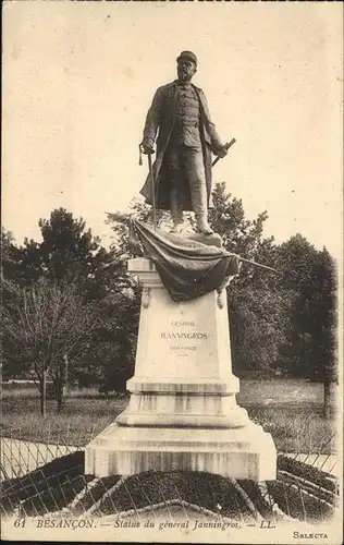Besancon Doubs Statue du general Janningros / Besancon /Arrond. de Besancon