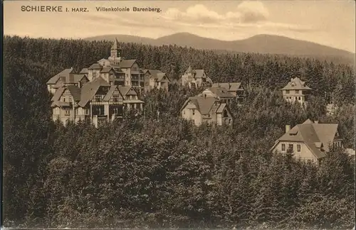 Schierke Harz Villenkolonie Barenburg / Schierke Brocken /Harz LKR