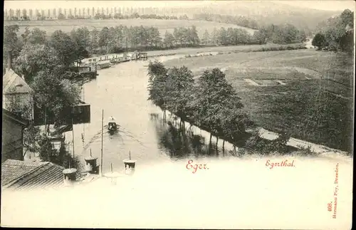 Eger Tschechien Boehmen Egerthal Schiff / Cheb /