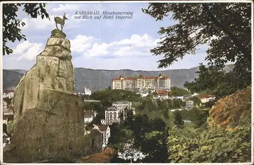 Karlsbad Eger Boehmen Hirschensprung Hotel Imperial / Karlovy Vary /