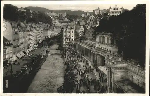 Karlsbad Eger Boehmen Muehlbrunnkolonnade Kreuzstrasse / Karlovy Vary /