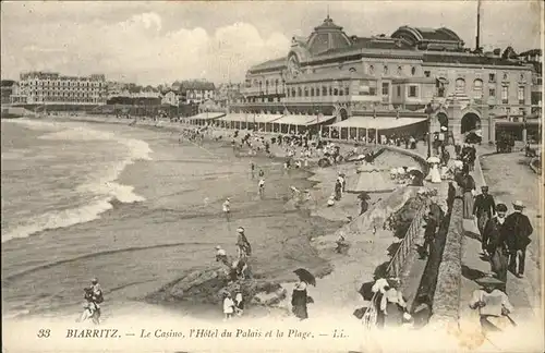 Biarritz Pyrenees Atlantiques Casino Hotel du Palais et la Plage / Biarritz /Arrond. de Bayonne