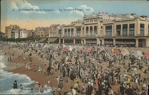 Biarritz Pyrenees Atlantiques Cote basque La Grande Plage / Biarritz /Arrond. de Bayonne