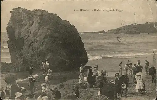 Biarritz Pyrenees Atlantiques Rocher la grande Plage / Biarritz /Arrond. de Bayonne