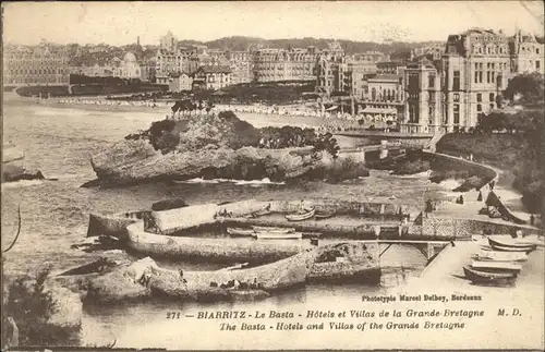 Biarritz Pyrenees Atlantiques le Basta Hotels Villas Grande Bretagne / Biarritz /Arrond. de Bayonne