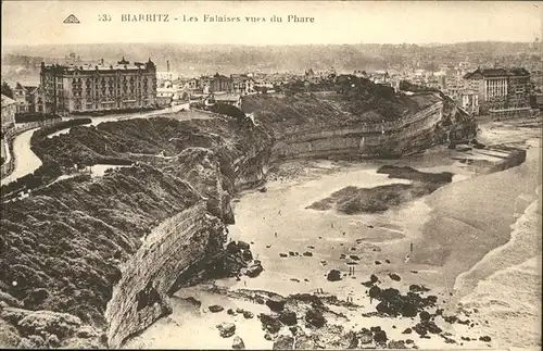 Biarritz Pyrenees Atlantiques Falaises  / Biarritz /Arrond. de Bayonne