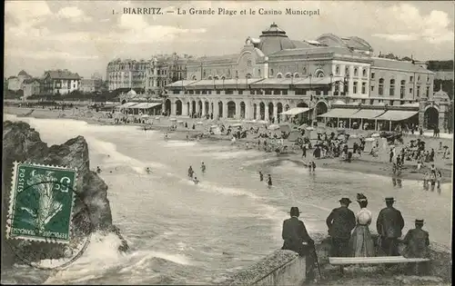 Biarritz Pyrenees Atlantiques Grande Plage Casino Municipale / Biarritz /Arrond. de Bayonne