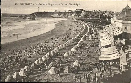 Biarritz Pyrenees Atlantiques Grande Plage Casino Municipal / Biarritz /Arrond. de Bayonne