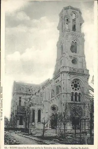 Reims Champagne Ardenne Eglise St. Andre / Reims /Arrond. de Reims