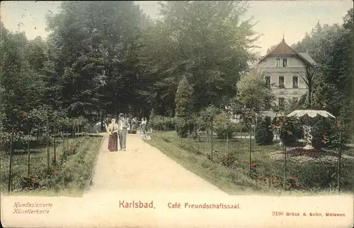 Karlsbad Eger Boehmen Cafe Freundschaftssaal / Karlovy Vary /