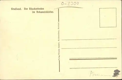 Stralsund Mecklenburg Vorpommern Raeucherboden Johannis Kloster / Stralsund /Stralsund Stadtkreis