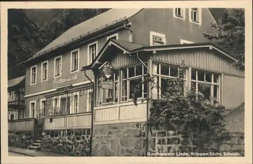 Krippen Bad Schandau Gasthaus Linde / Bad Schandau /Saechsische Schweiz-Osterzgebirge LKR