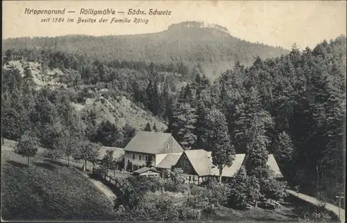 Krippen Bad Schandau Roelligmuehle  / Bad Schandau /Saechsische Schweiz-Osterzgebirge LKR