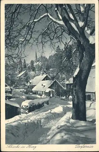 Schierke Harz Dorfstrasse / Schierke Brocken /Harz LKR