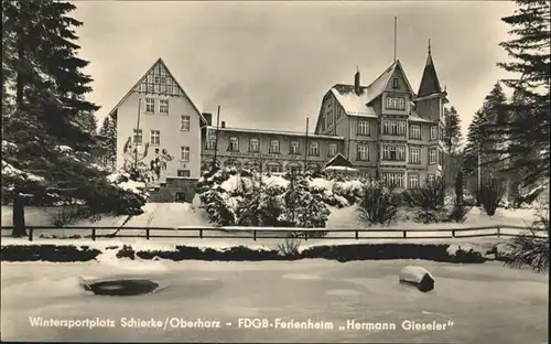 Schierke Harz FDGB Ferienheim Hermann Gieseler / Schierke Brocken /Harz LKR