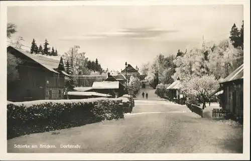 Schierke Harz Brocken Dorfstrasse / Schierke Brocken /Harz LKR