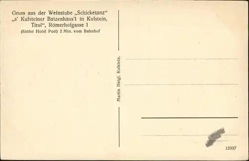 Kufstein Weinstube Schicketanz Kufsteiner Batzenhaeusl