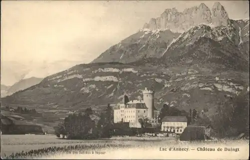 ws65658 Annecy Haute-Savoie Annecy Lac Chateau Duingt * Kategorie. Annecy Alte Ansichtskarten