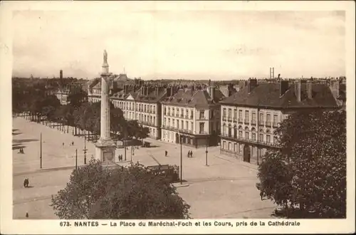 Nantes Strassenbahn Place Marechal-Foch Cours Cathedrale x