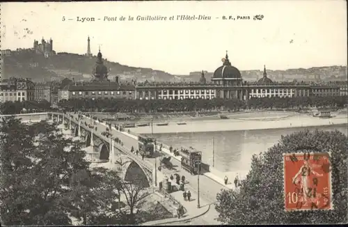 Lyon Pont Guillotiere Hotel Dieu x