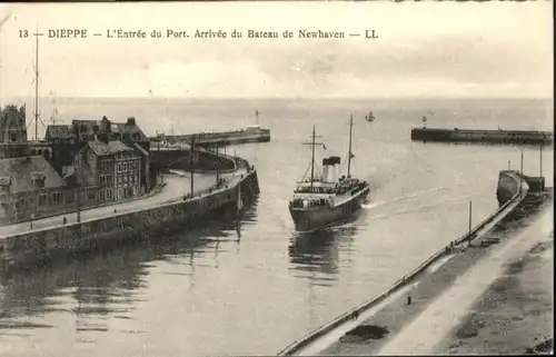 Dieppe Port Bateau Newhaven Dampfer x