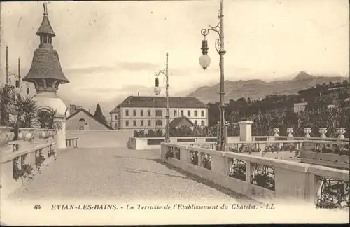 Evian-les-Bains Terrasse Etablissement Chatelet x