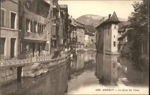 ws69389 Annecy Haute-Savoie Annecy Quai Isle * Kategorie. Annecy Alte Ansichtskarten