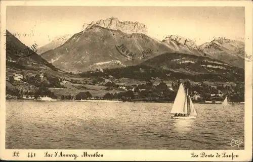 ws69390 Annecy Haute-Savoie Annecy Lac Menthon  x Kategorie. Annecy Alte Ansichtskarten