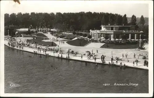 ws69391 Annecy Haute-Savoie Annecy Plage x Kategorie. Annecy Alte Ansichtskarten