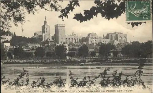 Avignon Bords Rhone Palais Papes x